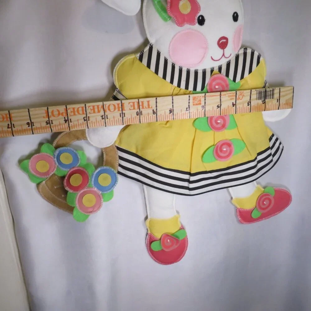 VTG Mary Engelbreit Baby & Me Wall Hanging Set Sailor Bear & Floral Bunny Large